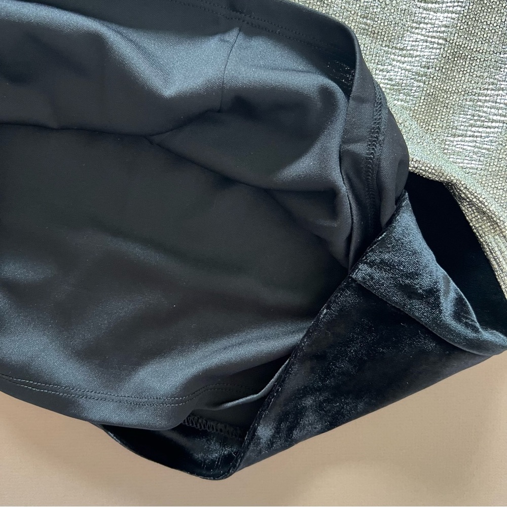 WHBM Metallic & Velvet Mini Shift Dress - Picture 10 of 13
